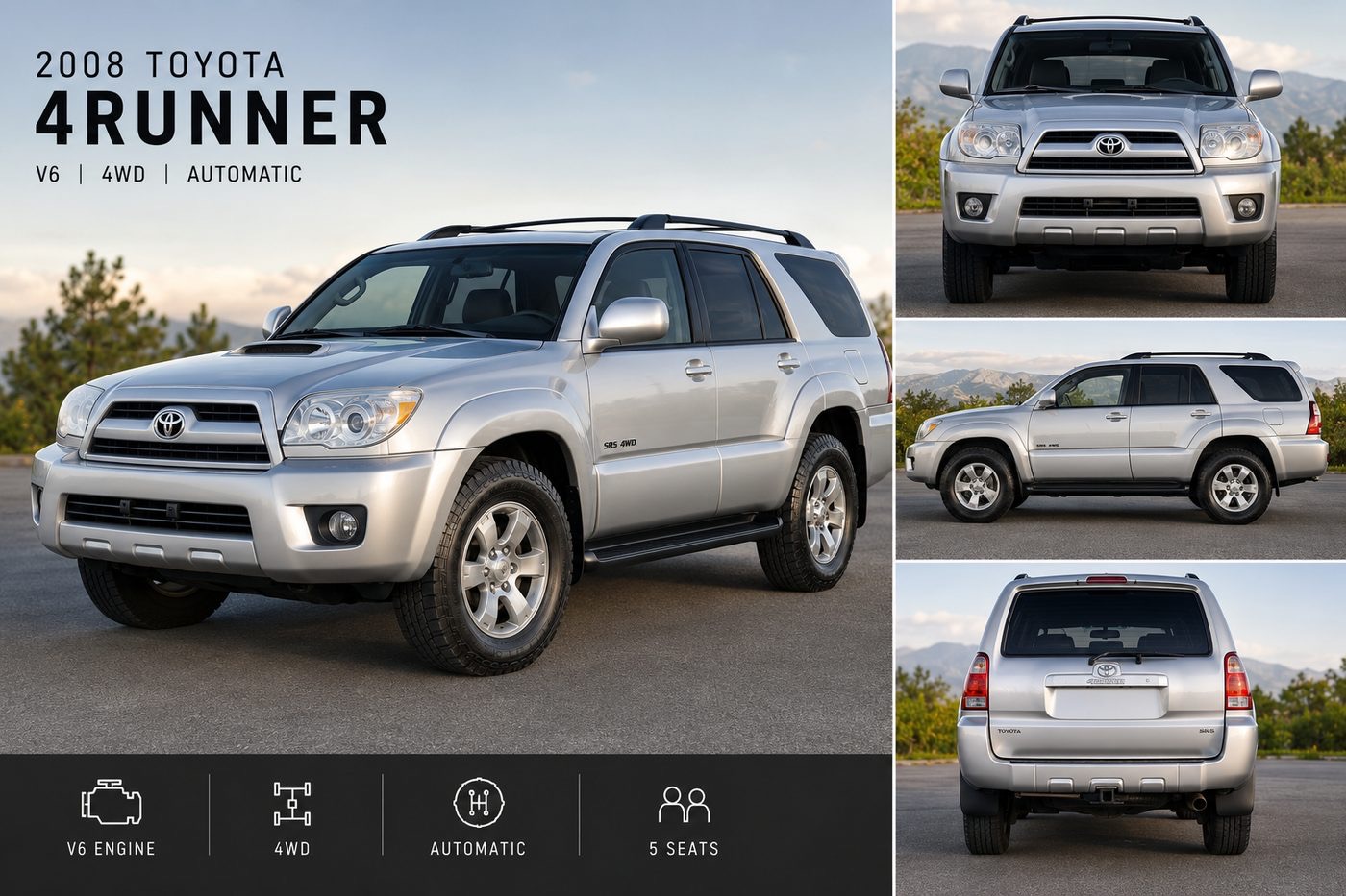 2008 Toyota 4Runner 4x4 SUV available for rent in Cap-Haïtien